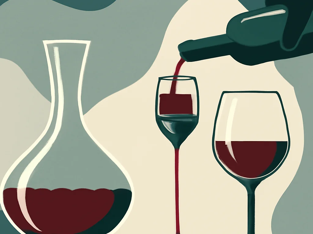 Reinigung von Dekanter mit Flaschenbuerste und Wasser