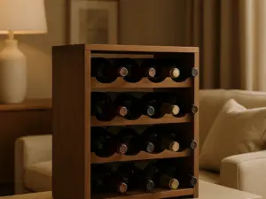 Kurzratgeber: Vorteile von 12-Flaschen-Regalen und Weinkühlschränken, Platzbedarf, Materialien und Checkliste.
